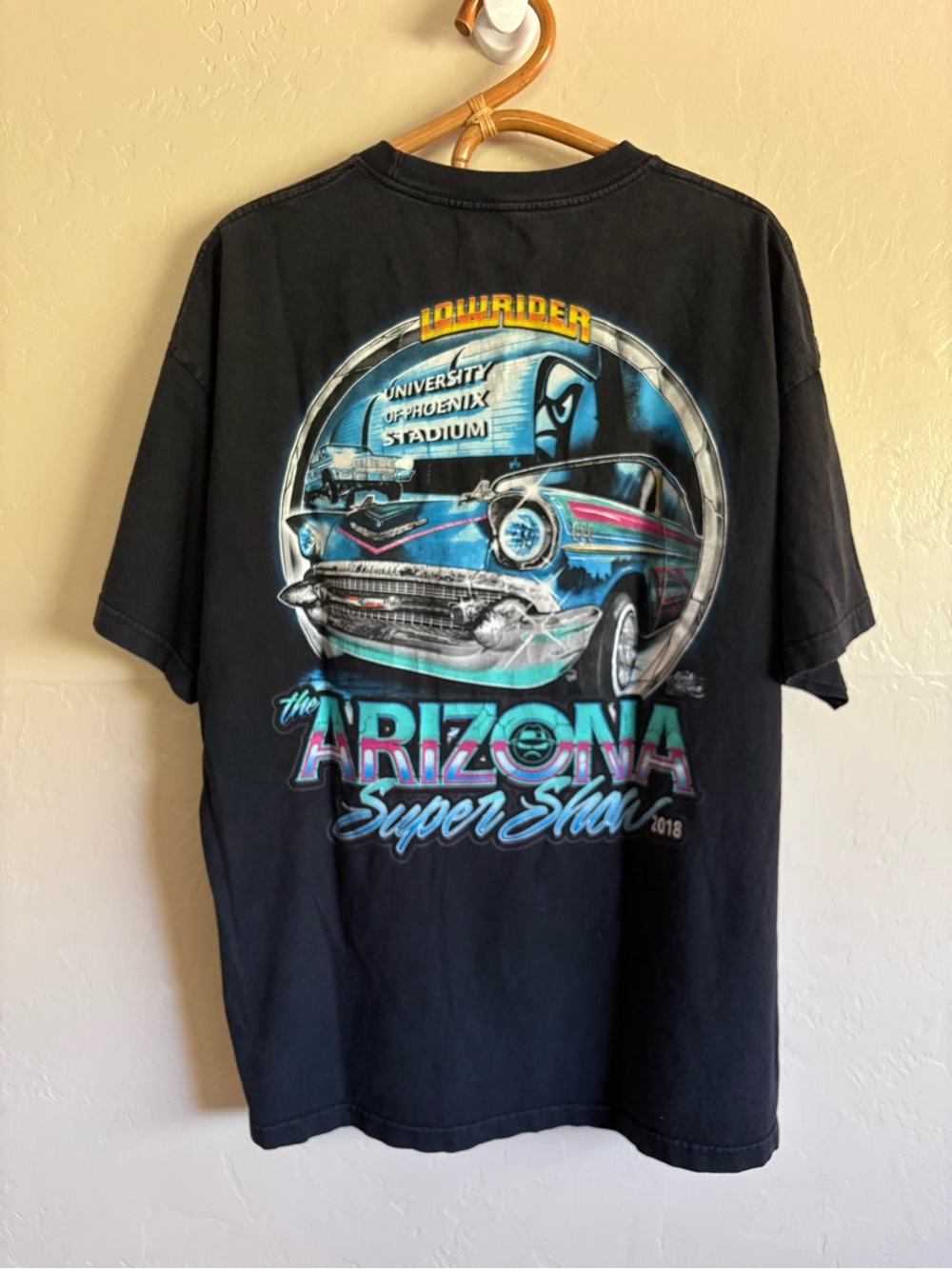 2018 Arizona Lowrider Super Show Car Short Sleeve T-Shirt Black Size XXL